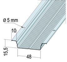 Hut-Deckenprofil HP48 L 400cm - 10 St. pro Bund