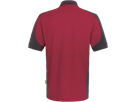 Poloshirt Contr. Perf. 5XL weinrot/anth. - 50% Baumwolle, 50% Polyester, 200 g/m²