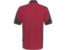 Poloshirt Contr. Perf. XS weinrot/anth. - 50% Baumwolle, 50% Polyester, 200 g/m²