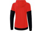 Squad Trainingsjacke mit Kapuze, Gr. 38 - rot/schwarz/weiss, 100% PES