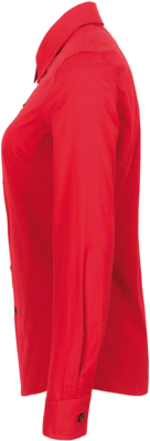 Bluse 1/1-Arm Performance Gr. S, rot - 50% Baumwolle, 50% Polyester, 120 g/m²