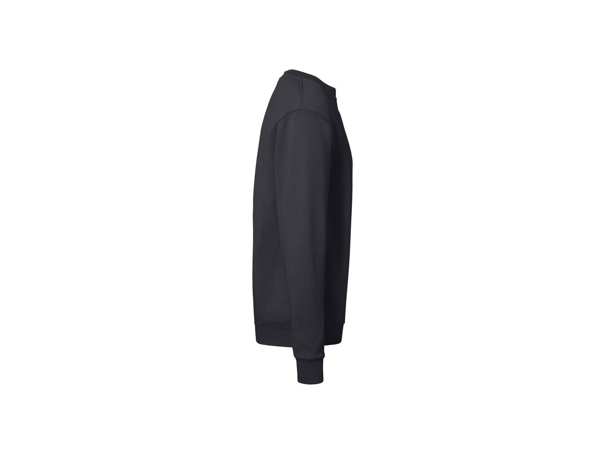 Sweatshirt Bio-Baumwolle GOTS Gr. L - karbongrau,75% Baumw.(Bio),25% Poly.recy