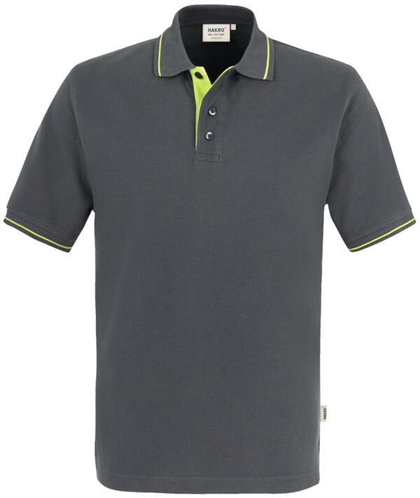 Poloshirt Casual rot/schwarz Gr. XL - 100% Baumwolle, 200 g/m²