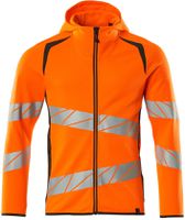 Kapuzensweatshirt, Gr. 2XL - hi-vis orange/dunkelanthrazit