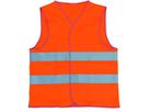 Warnschutzweste WARN-VEST - Polyester fruoriszierend m. 2 Reflexstr.