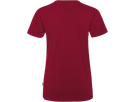 Damen-V-Shirt Performance Gr. M, weinrot - 50% Baumwolle, 50% Polyester, 160 g/m²