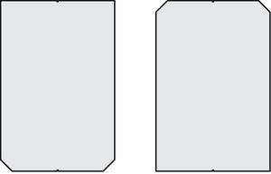 Dachschiefer-Platten Eternit XM - 40x60 cm, Doppeldeckung, LINEA / BASSA