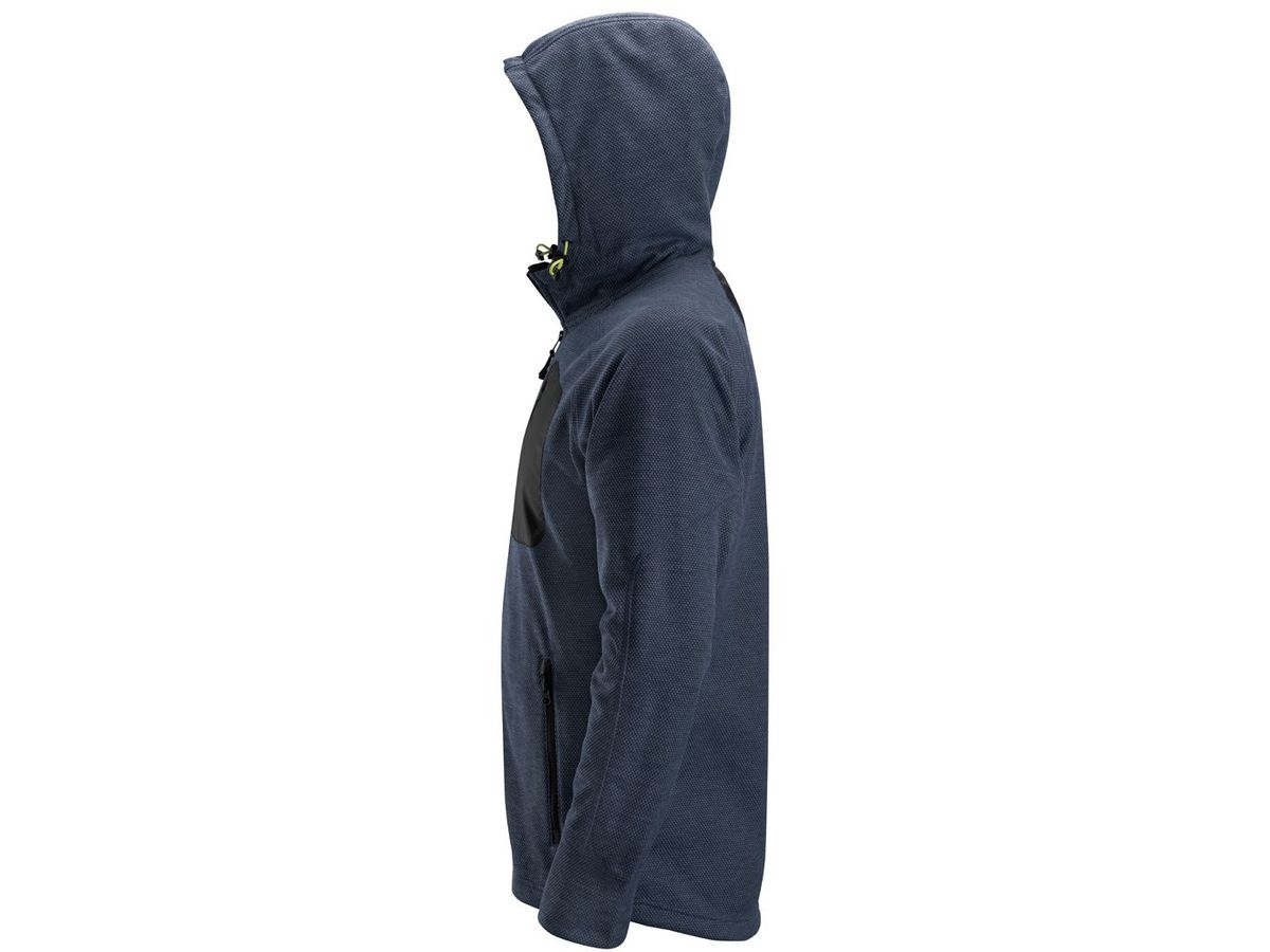 Flexi Work Fleece Hoodie, Gr. M - marineblau/schwarz, 100% PES, 210 g/m²