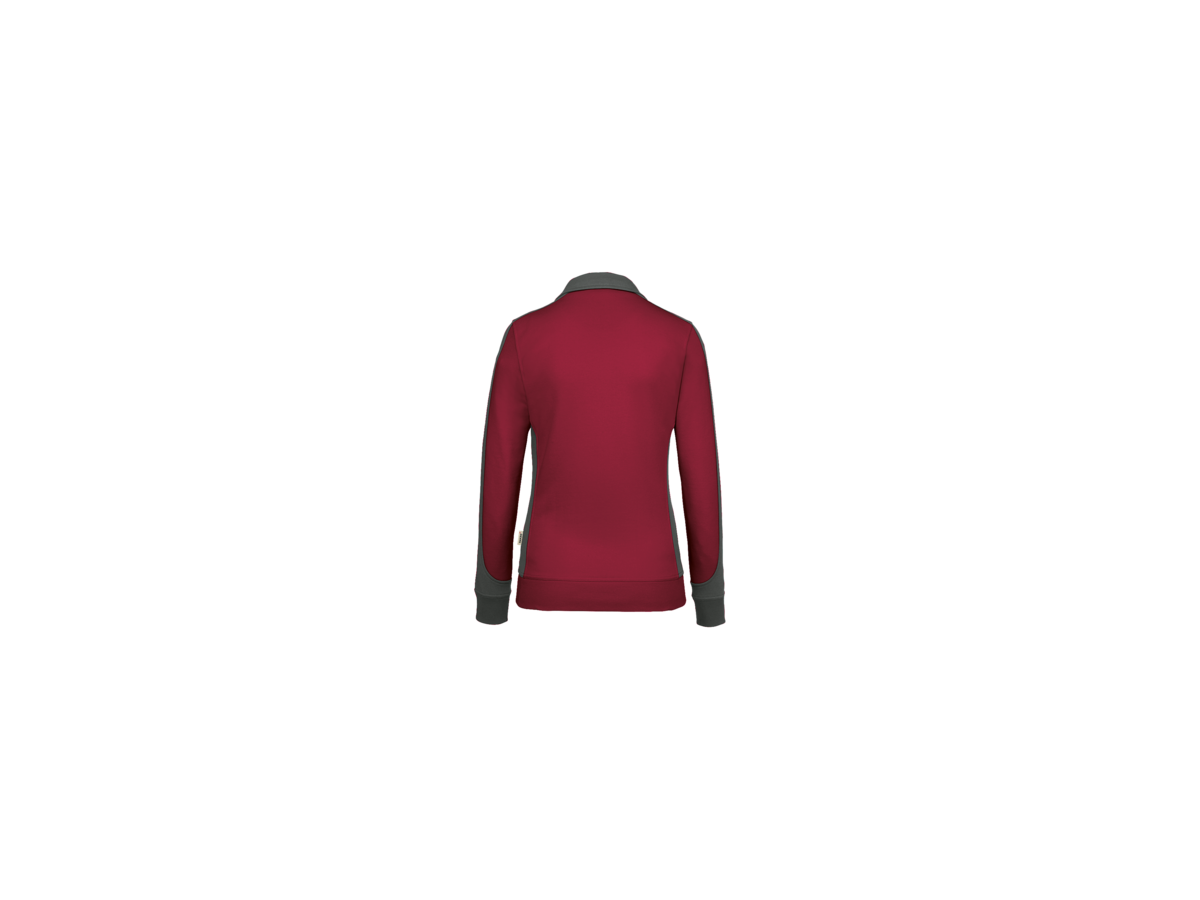 Damen-Sw.Ja. Co. Perf. 3XL weinrot/anth. - 50% Baumwolle, 50% Polyester, 300 g/m²