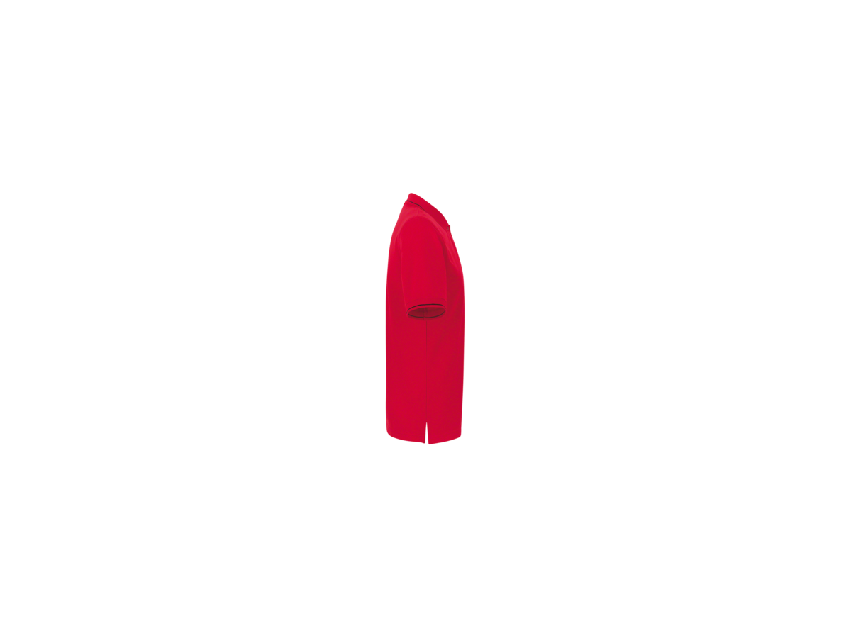 Poloshirt Casual Gr. XL, rot/schwarz - 100% Baumwolle