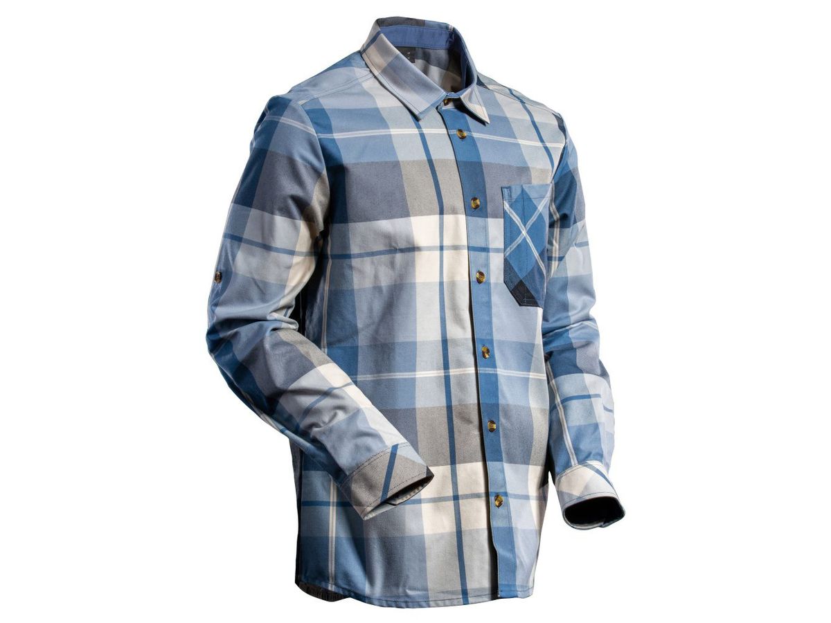 MASCOT® Hemd, schwarzblau, M - 60% Baumwolle/40% Polyester