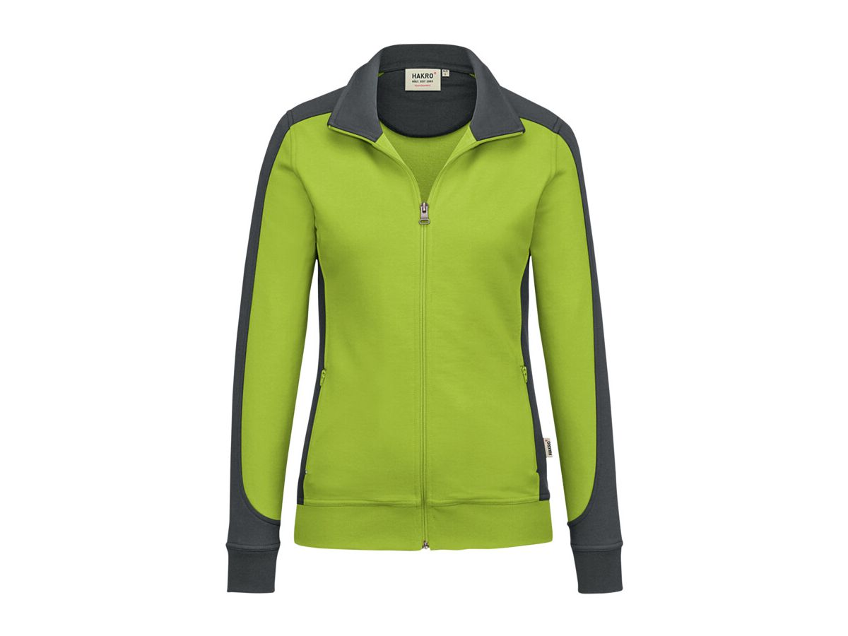 Damen-Sweatjacke Contrast Performance - 50% Baumwolle, 50% Polyester, 300 g/m²