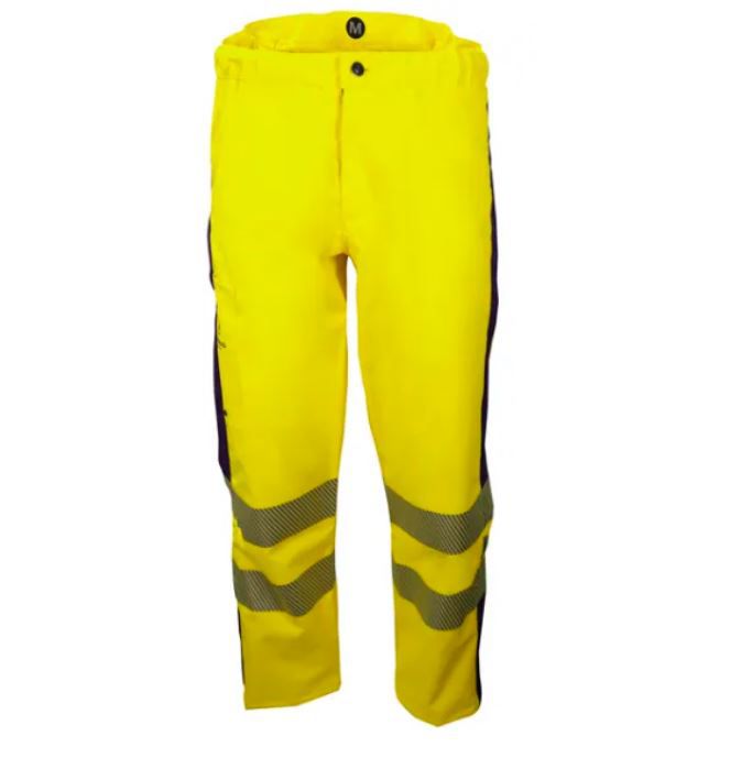 Warnschutz-Regenhose BORMIO SAFETY - HiVis gelb/dunkelblau, Uetliberg