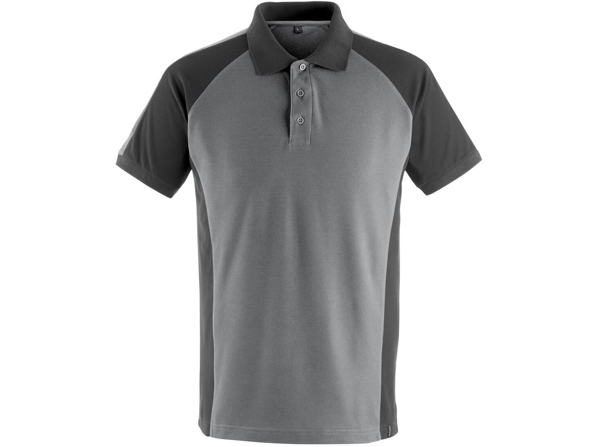 Bottrop Polo-Shirt dunkelanth./schwarz - Gr. XS, 60% Baumw./40% Poly. 180 g/m²