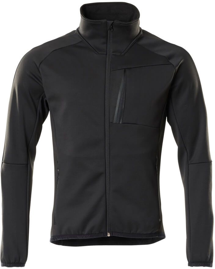 Fleecepullover mit Reissverschluss - 94% PES / 6% EL, 260 g/m2