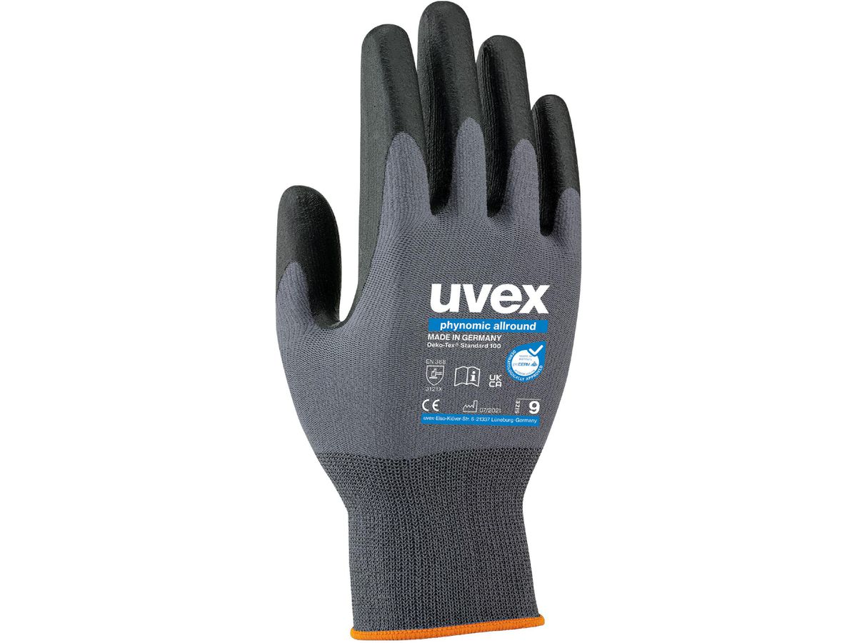 UVEX phynomic allround Montagehandschuh - Gr. 11, grau/schwarz