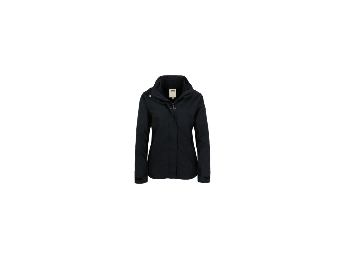 Damen-Active-Jacke Aspen Gr. L, schwarz - 100% Polyester