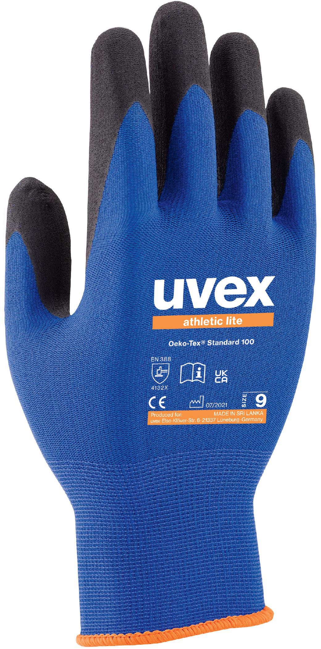 UVEX athletic lite Montagehandschuh - blau/schwarz