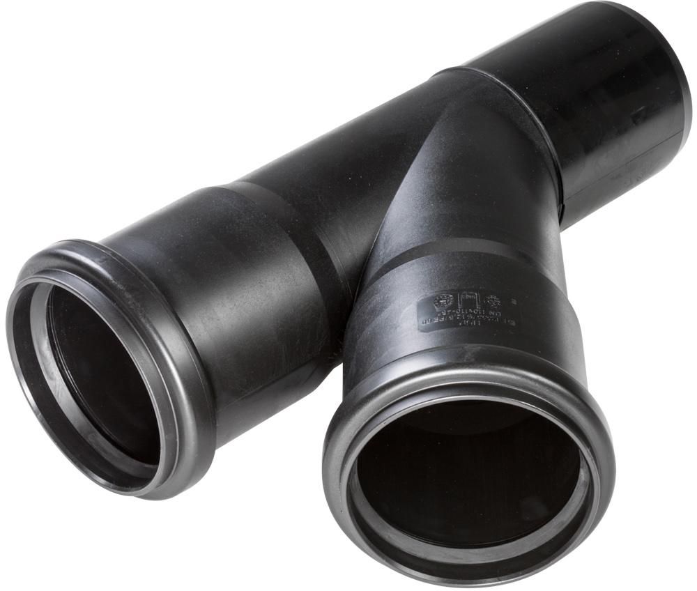 Gabel HDPE gemufft 45° - inkl. Dichtungen, SN 2-8, PE 80
