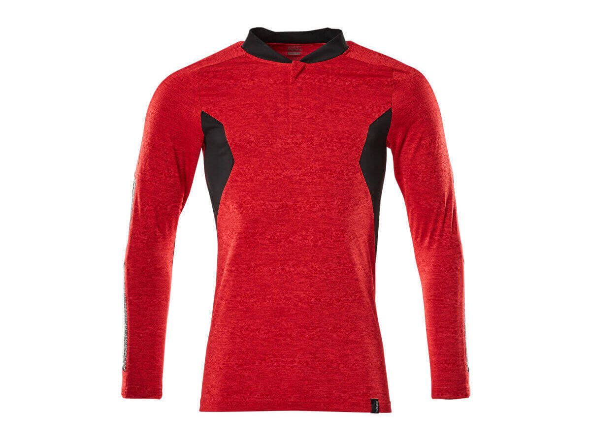 Polo-Shirt Langarm, moderne Passform - 55% PES (COOLMAX PRO) / 45% PES, 230g/m2