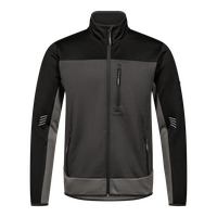 ENTIRE Midlayer-Cardigan Gr. 2XL - Anthrazitgrau/Schwarz