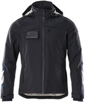 Winterjacke wind-/wasserdicht, Gr. L - schwarzblau, 100% PES