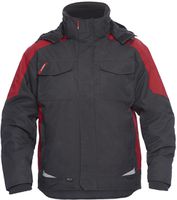 Galaxy Winterjacke Gr. 2XL - Anthrazit/tomatenrot, 100% Polyester