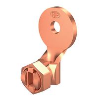 Kabelschuh ohne Befestigungsschraube Cu - Draht 6mm, Oesen d8mm