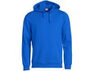 CLIQUE BASIC Hoody, royalblau Gr. L - 80% Polyest. 20% Baumw. 300 g/m2