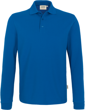 Longsleeve-Poloshirt Perf. 4XL royalblau - 50% Baumwolle, 50% Polyester, 220 g/m²