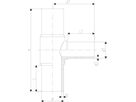 HDPE-Druck-Tee PE 100 S-5 125/63 mm - Verl. Schenkel, Reduziert