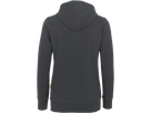 Damen-Kapuzenjacke Bonded S - anthrazit/silber, 75% PES/25% CO