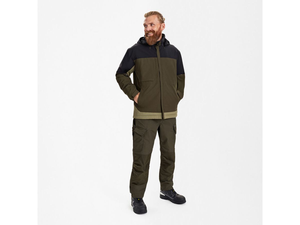 ENTIRE Winterjacke Gr. 3XL - Forest Green/Schwarz