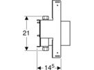 Geberit-Duofix - Traverse mit zwei - Wasserzähler, TS C