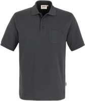 Pocket-Poloshirt Perf. 2XL anthrazit - 50% Baumwolle, 50% Polyester, 200 g/m²