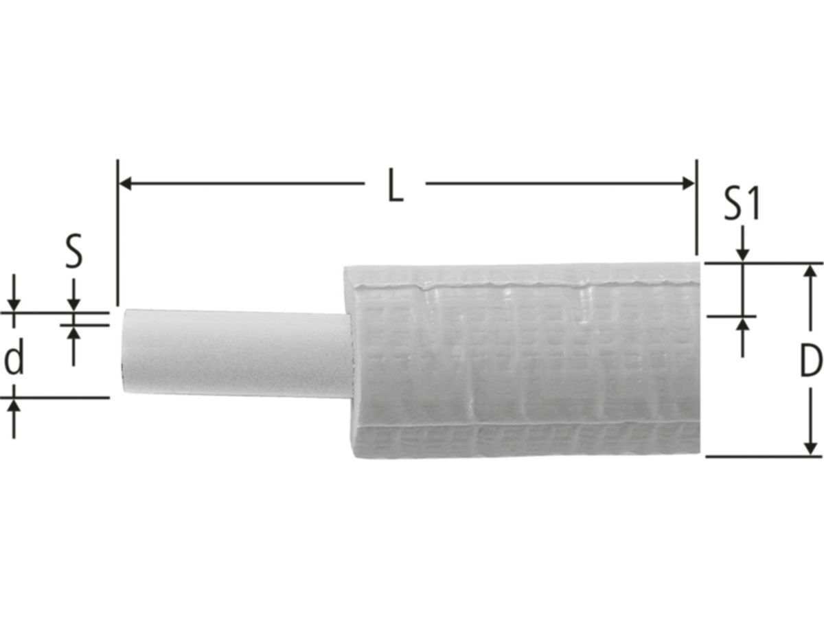 Optiflex Flowpress-Rohr formstabil - vorisoliert in Ringen, PE-XC