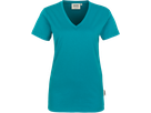 Damen-V-Shirt Classic Gr. M, smaragd - 100% Baumwolle, 160 g/m²