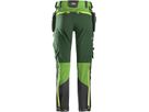 FlexiWork SoftShell Stretch Hose Gr. 148 - apfelgrün/waldgrün (Langgrösse +6 cm)
