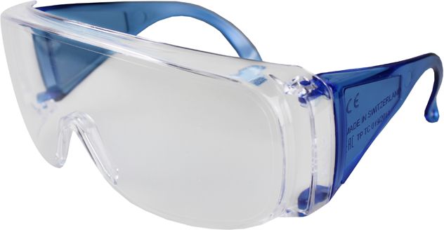 Novaspec Schutzbrille (Brillenträger) - klares Glas, EN 166 Kat. II / AH1F