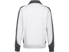 Sweatjacke Contrast Perf. S weiss/anth. - 50% Baumwolle, 50% Polyester, 300 g/m²