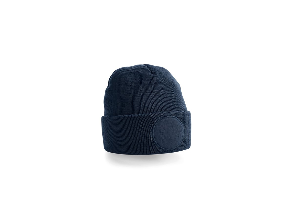Circular Patch Beanie, One Size - CB446, Beechfield