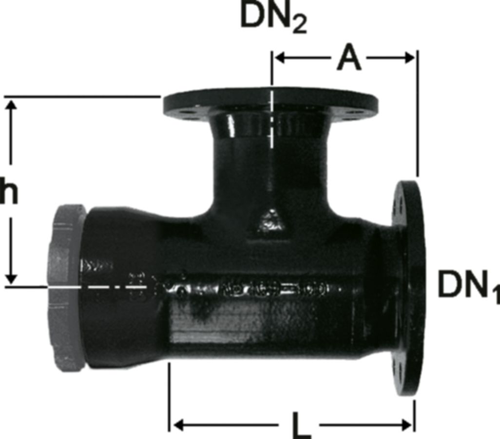 Schraubmuffeneinbauschlaufe-T m. Flansch - Fig. 2377a