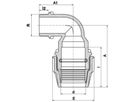 Plasson Winkelanschlussverschr. 90°, AG - Typ 7850