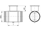 Klappe mit Dichtung 80 mm - Absperr- und Regulier-Elemente