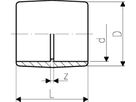 Muffe egal PVC-U metrisch