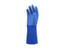 Chemikalienschutzhandschuh SHOWA 660 - vollbeschichtet, PVC,Baumwolle, blau