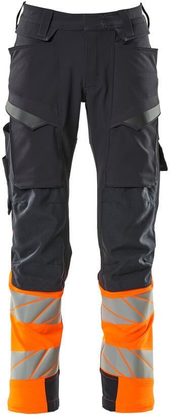 Hose mit Knietaschen, Stretch - 88% PES / 12% EL