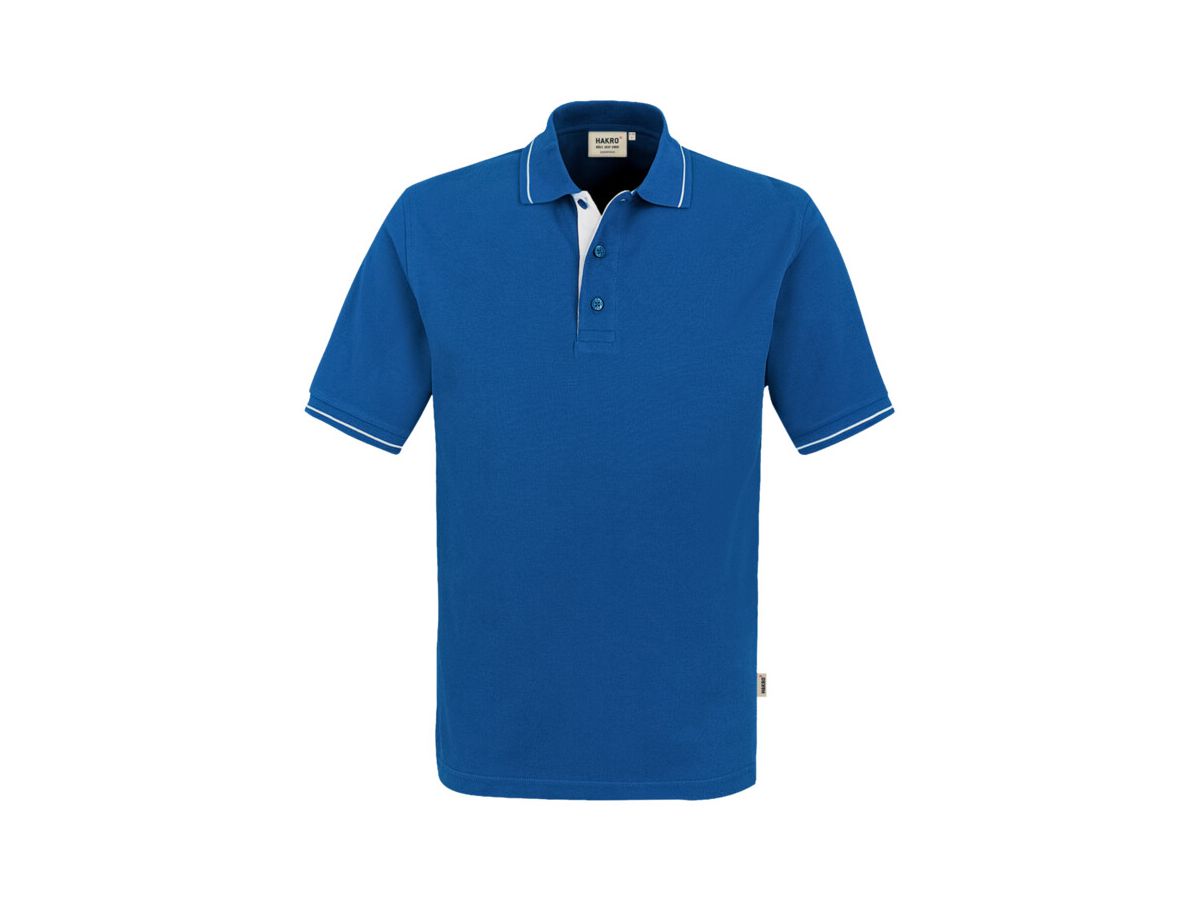 Poloshirt Casual grau-mel./schwarz Gr. L - 60 % Polyester, 40 % Baumwolle 200 g /m²