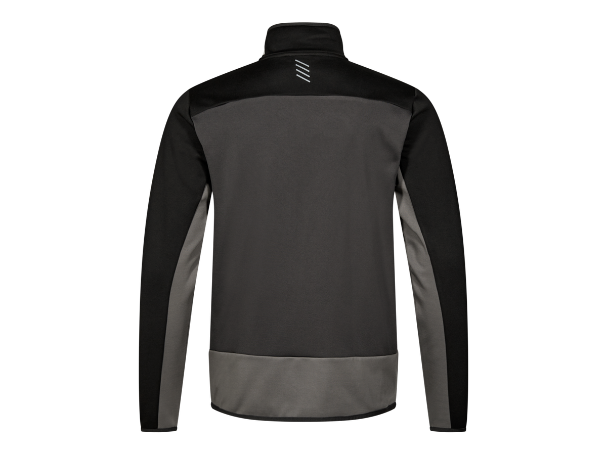 ENTIRE Midlayer-Cardigan Gr. 6XL - Anthrazitgrau/Schwarz