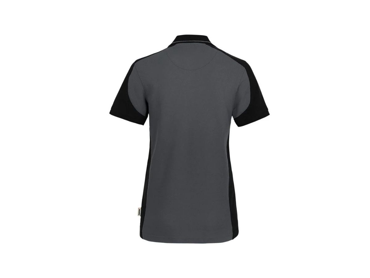 Poloshirt Mikralinar Contrast Gr. XL - karbongrau/schwarz